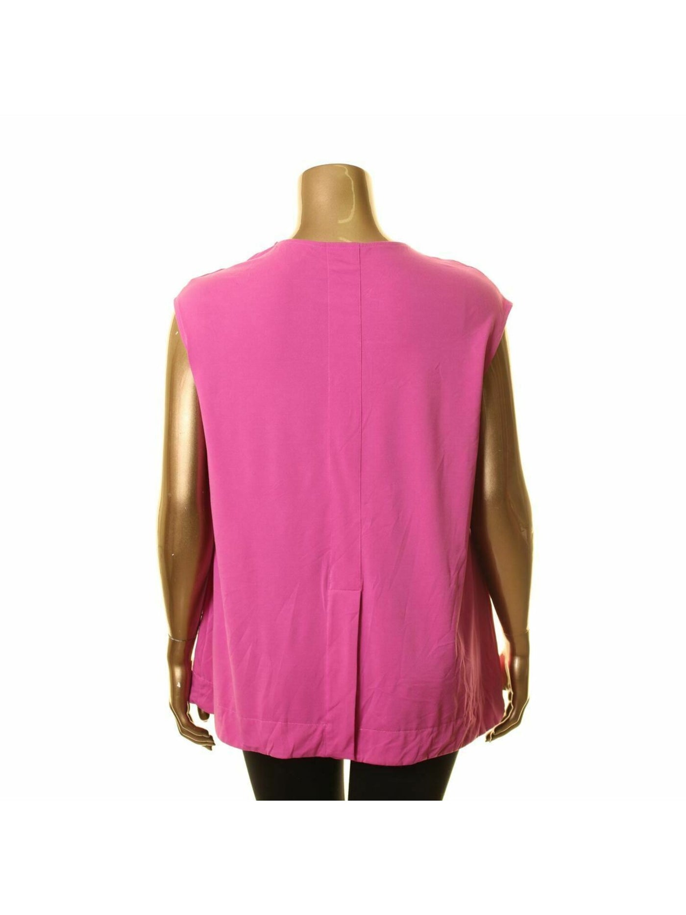 RACHEL ROY Womens Pink Cap Sleeve Crew Neck Hi-Lo Top Plus Size: 1X