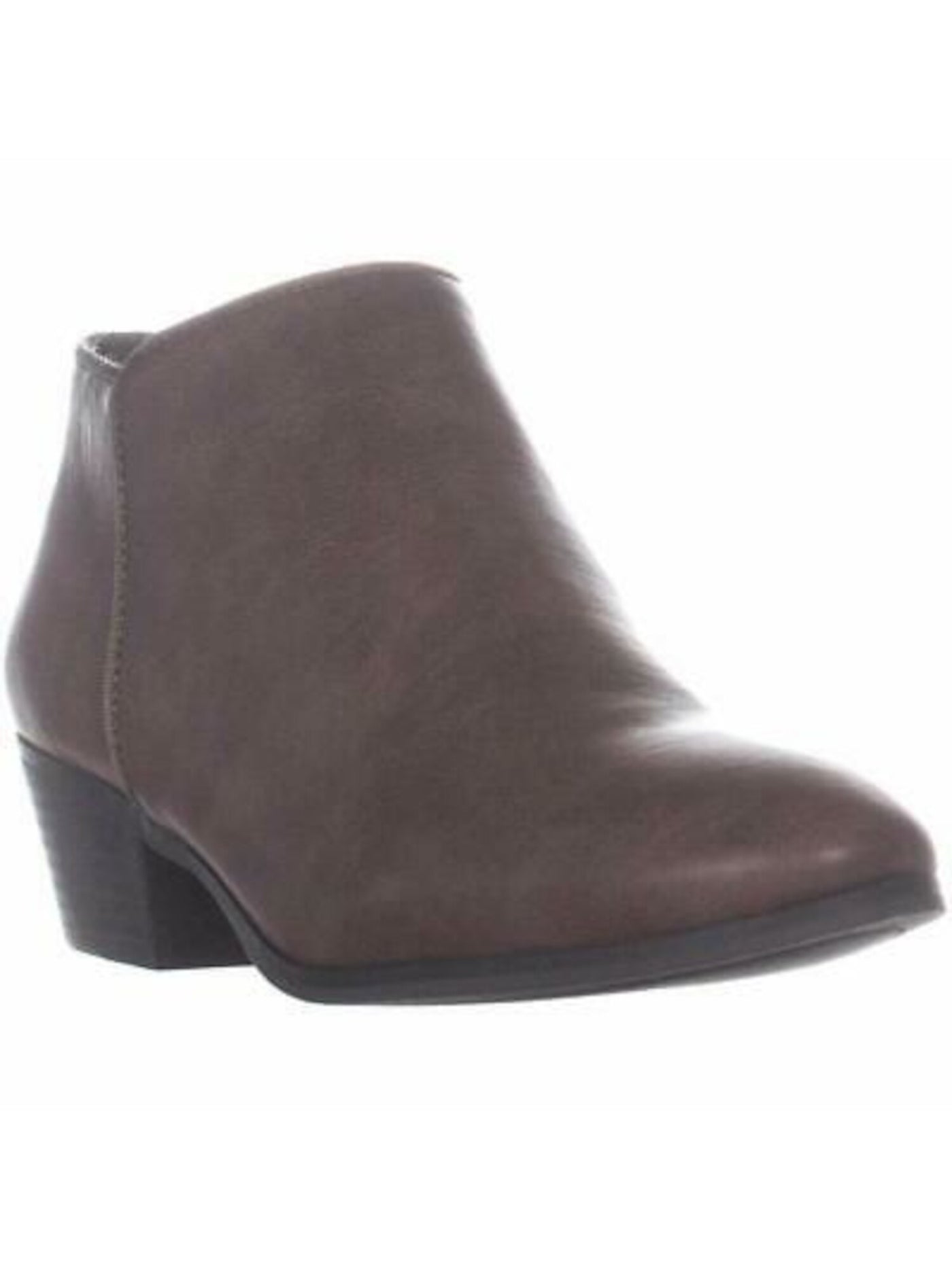 STYLE & COMPANY Womens Brown Padded Comfort Wileyy Almond Toe Block Heel Zip-Up Booties 9 M