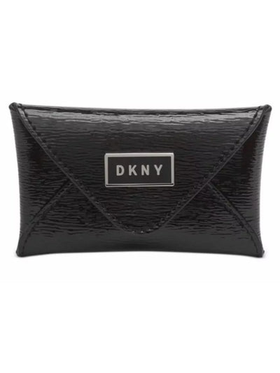 DKNY Black Leather Strapless Card Holder