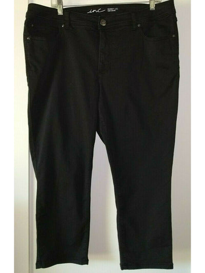 INC Womens Black Skinny Pants 0 Short