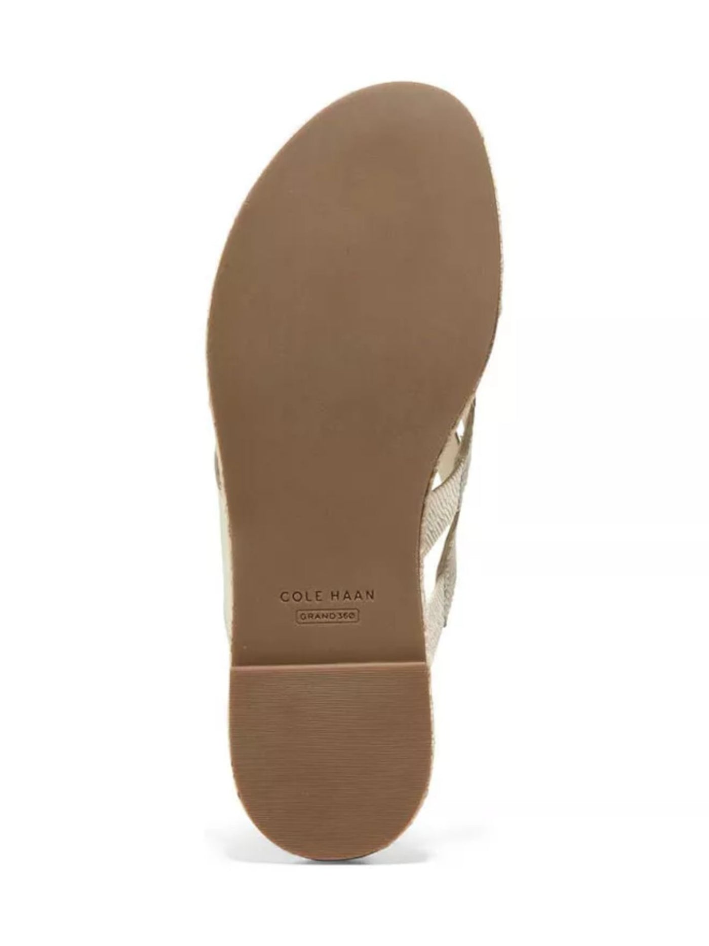 COLE HAAN Womens Ivory Woven Strappy Padded Florens Open Toe Slip On Leather Slide Sandals Shoes B