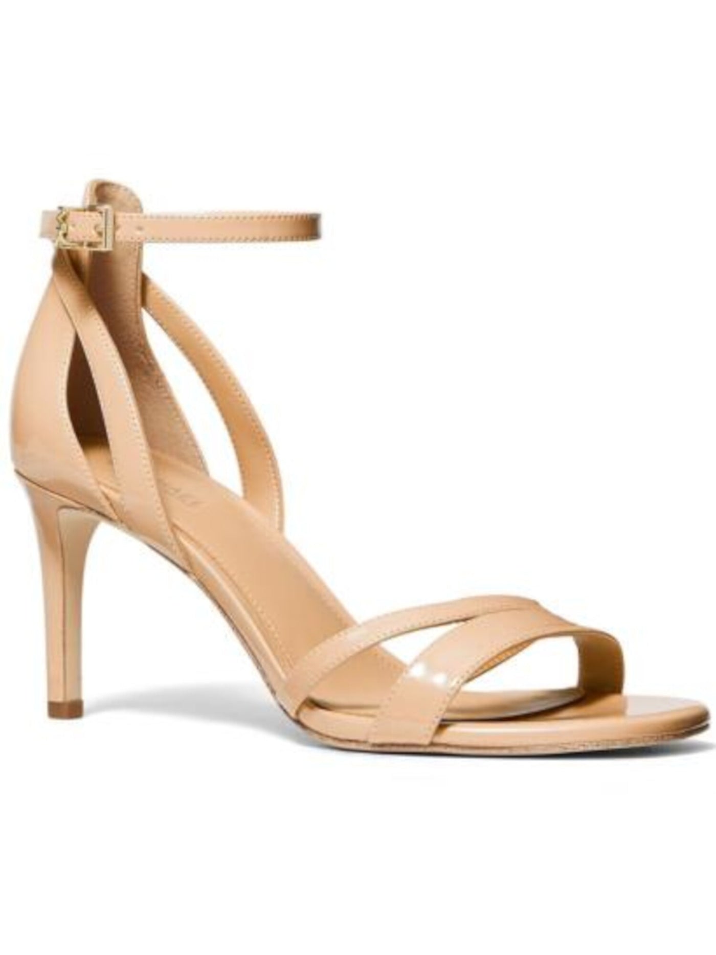 MICHAEL KORS Womens Pink Ankle Strap Padded Kimberly Round Toe Stiletto Buckle Dress Sandals 9.5 M