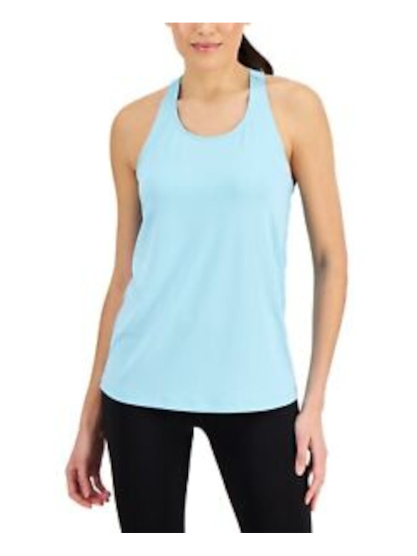 IDEOLOGY Womens Aqua Sleeveless Scoop Neck Tank Top M