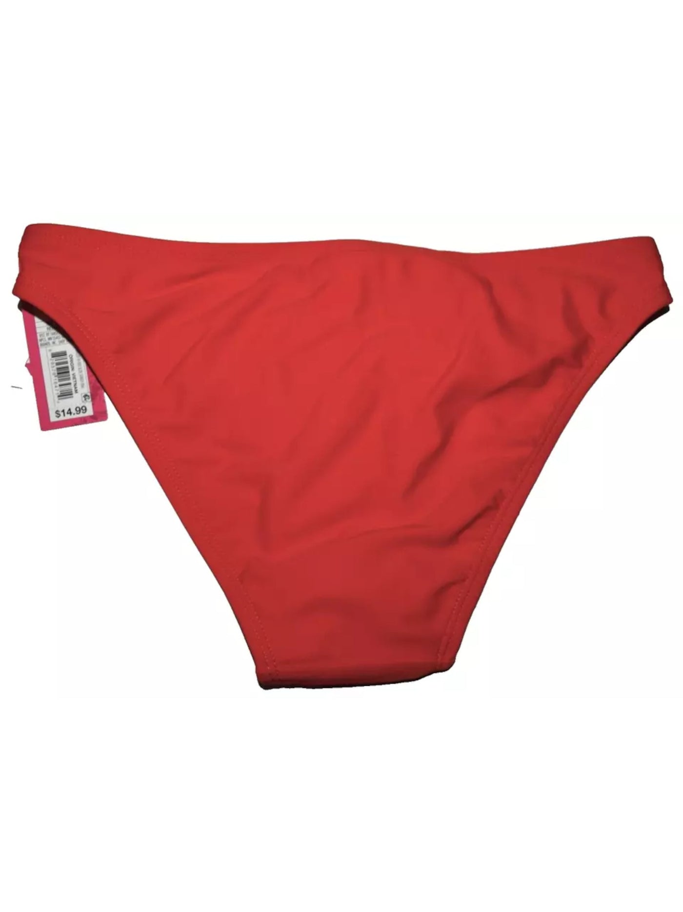 XHILARATION Women's Red Cheeky Swimwear Bottom S\P