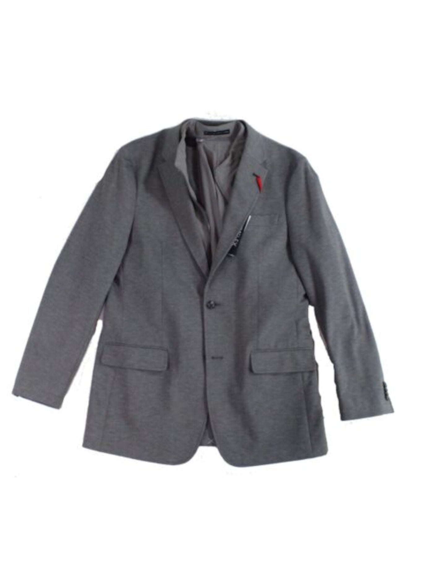 TOMMY HILFIGER Mens Gabe Gray Single Breasted, Heather Blazer Sport Coat 44 SHORT