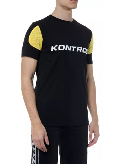 KONTROLL Mens Black Logo Graphic T-Shirt L