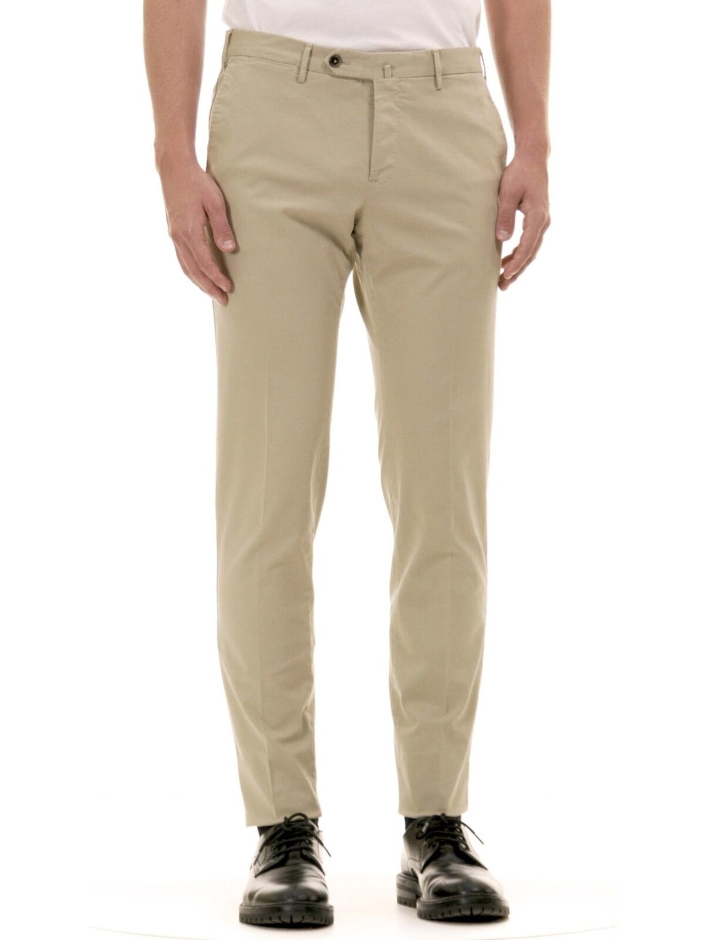 TORIN OPIFICIO Mens Beige Slim Fit Cashmere Pants 56