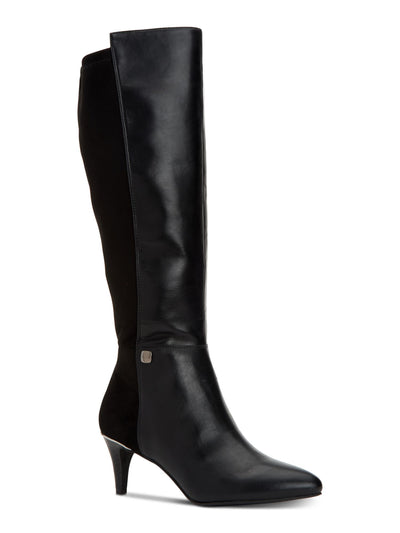 ALFANI Womens Black Arch Support Cushioned Hakuu Almond Toe Kitten Heel Zip-Up Dress Boots 9 M WC