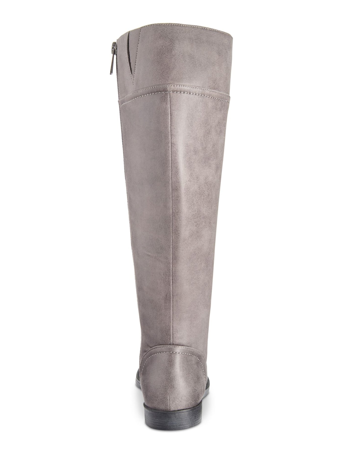 BELLA VITA Womens Gray Cushioned Rebecca Ii Round Toe Zip-Up Boots Shoes 6.5