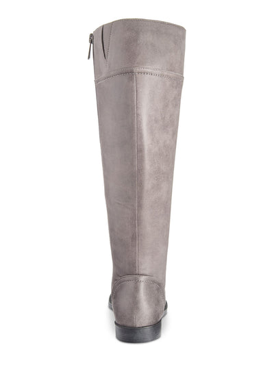 BELLA VITA Womens Gray Cushioned Rebecca Ii Round Toe Zip-Up Boots Shoes 6.5