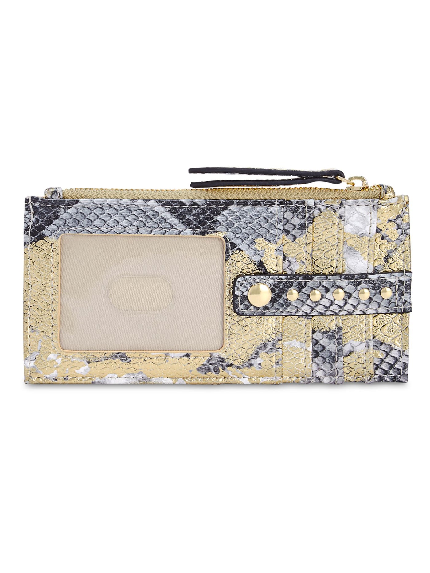 INC Women's Gold Snake Print Strapless Card Holder