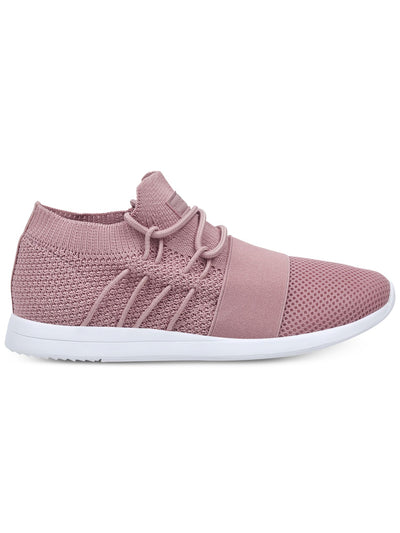 MARC FISHER Womens Pink Knit Kallyn Round Toe Lace-Up Athletic Sneakers Shoes 6 M