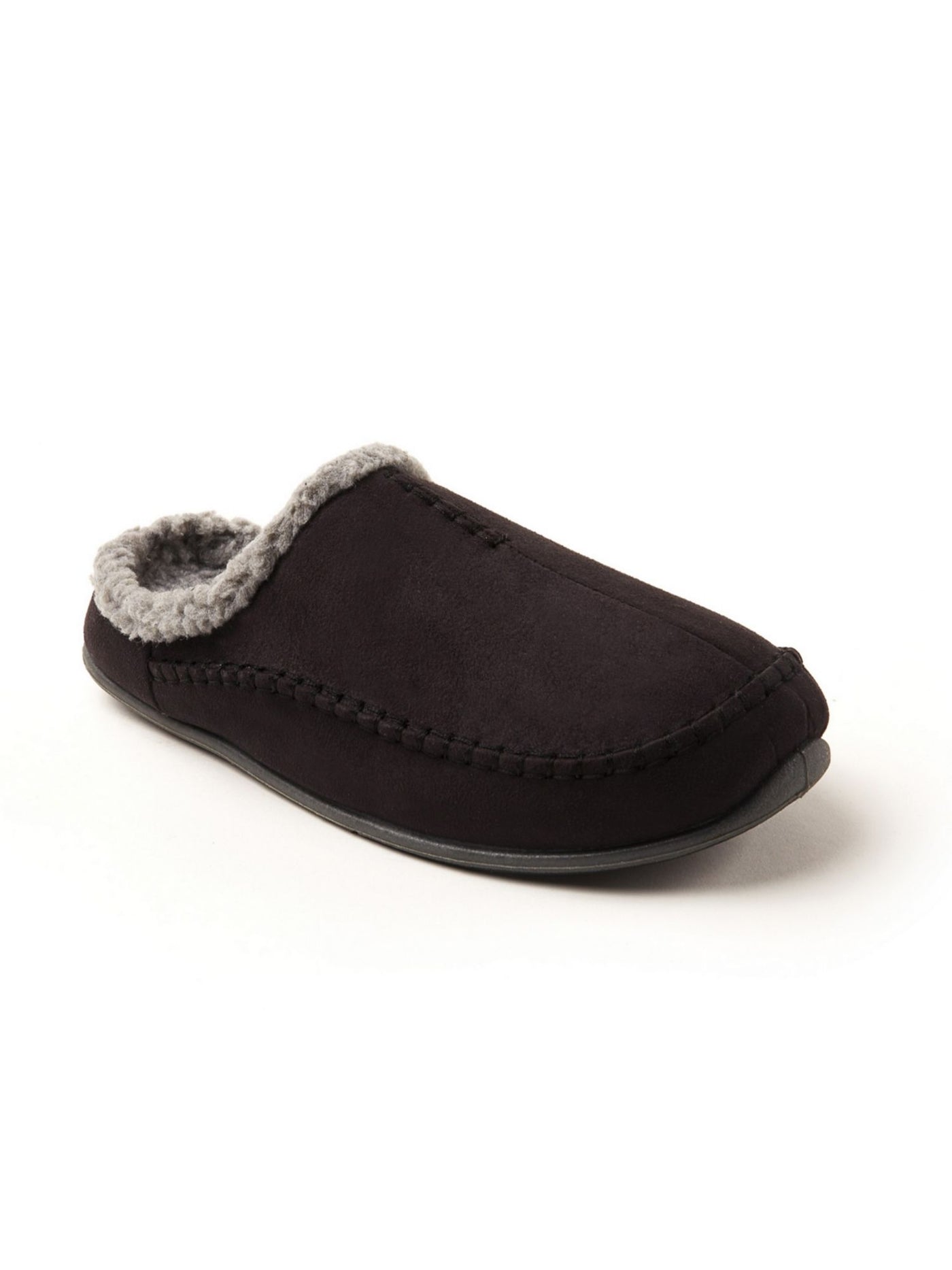 DEER STAGS Mens Black Padded Slipperooz Round Toe Slip On Slippers Shoes 11 M