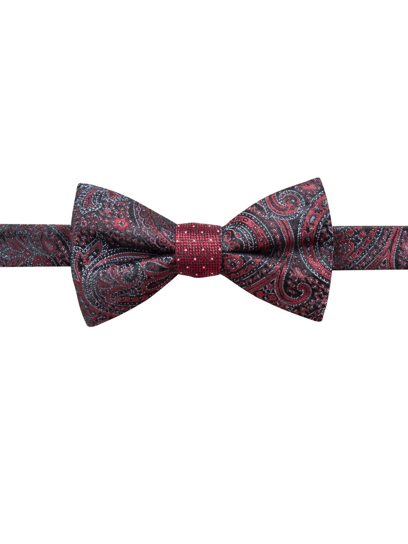 RYAN SEACREST Mens Pink Paisley Pre-Tied Bow Tie