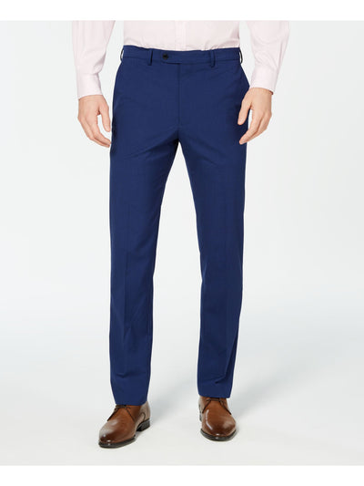 VINCE CAMUTO Mens Blue Flat Front, Slim Fit Pants 33W\32L