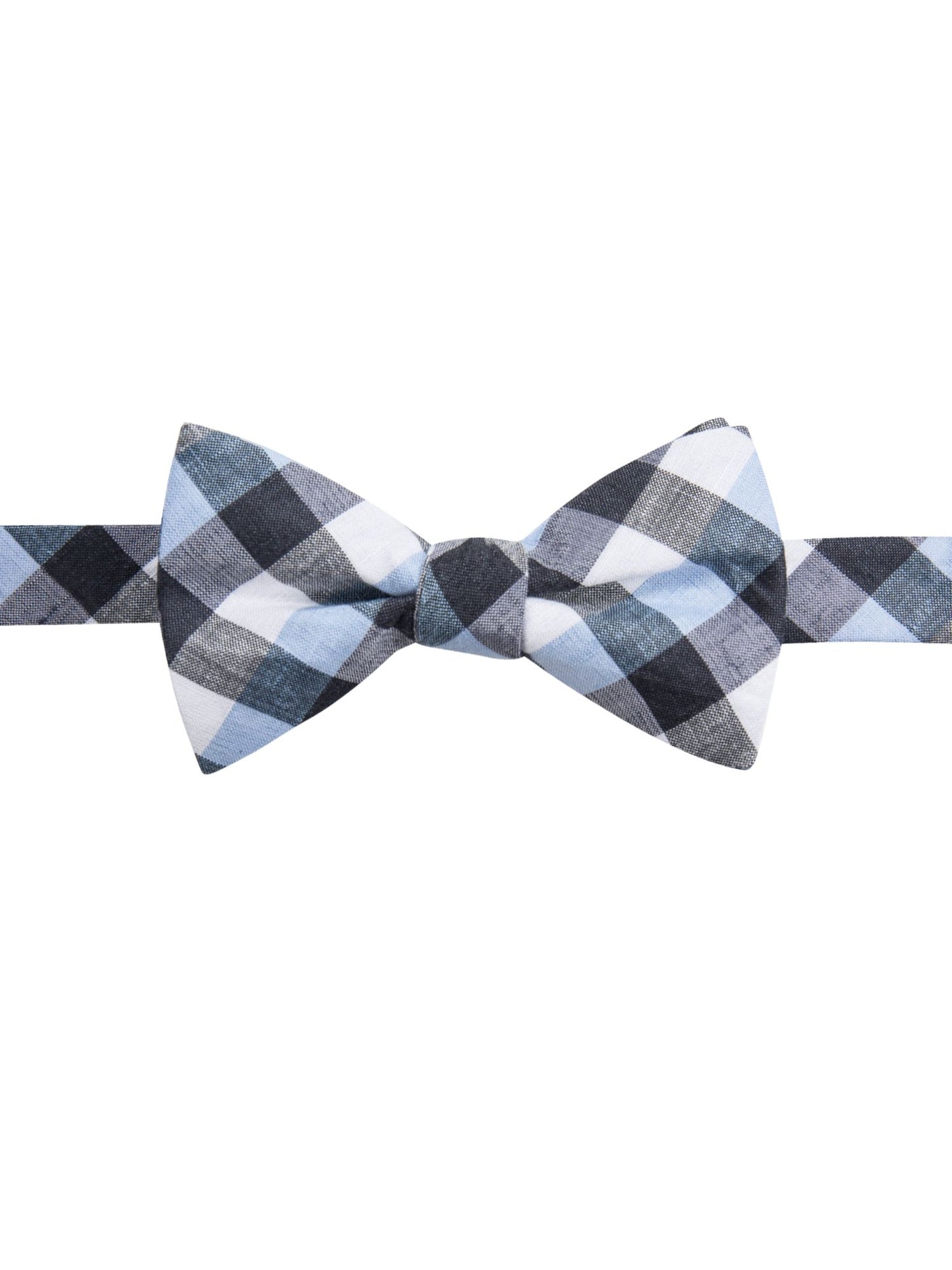 RYAN SEACREST Mens Navy Checkered Pre-Tied Bow Tie