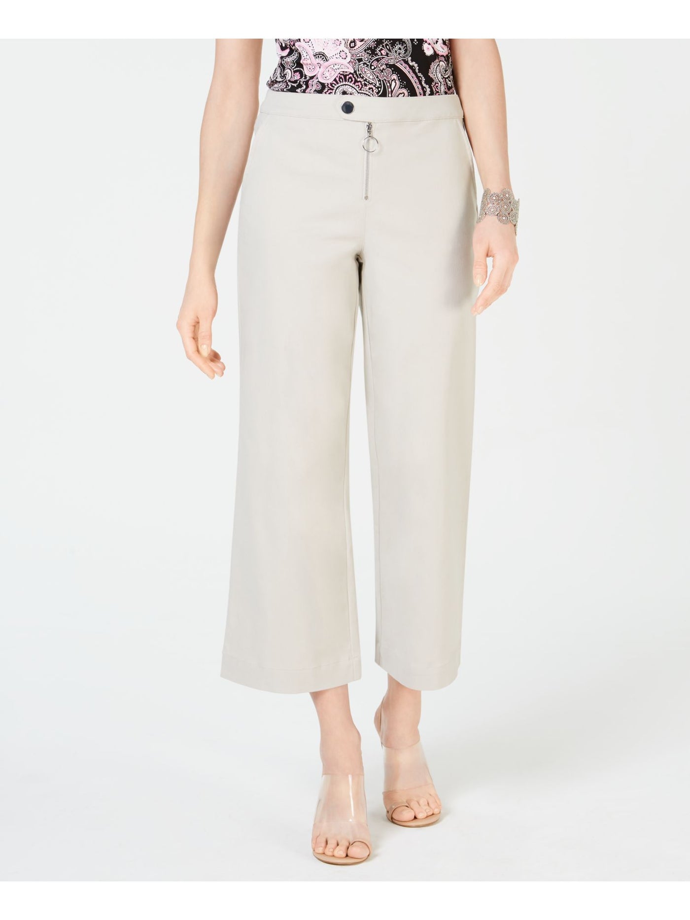 INC Womens Beige Wear To Work Wide Leg Pants 16