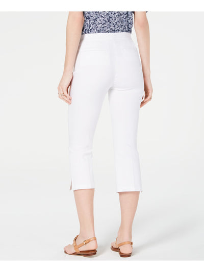 MICHAEL KORS Womens White Capri Pants Size: 14