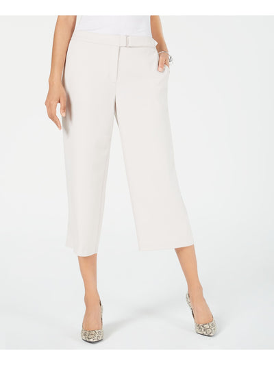 ALFANI Womens Beige Belted Pants 18