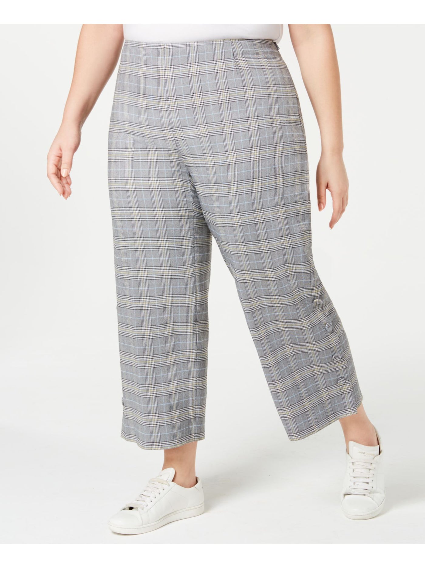 BAR III Womens Wide Leg Pants