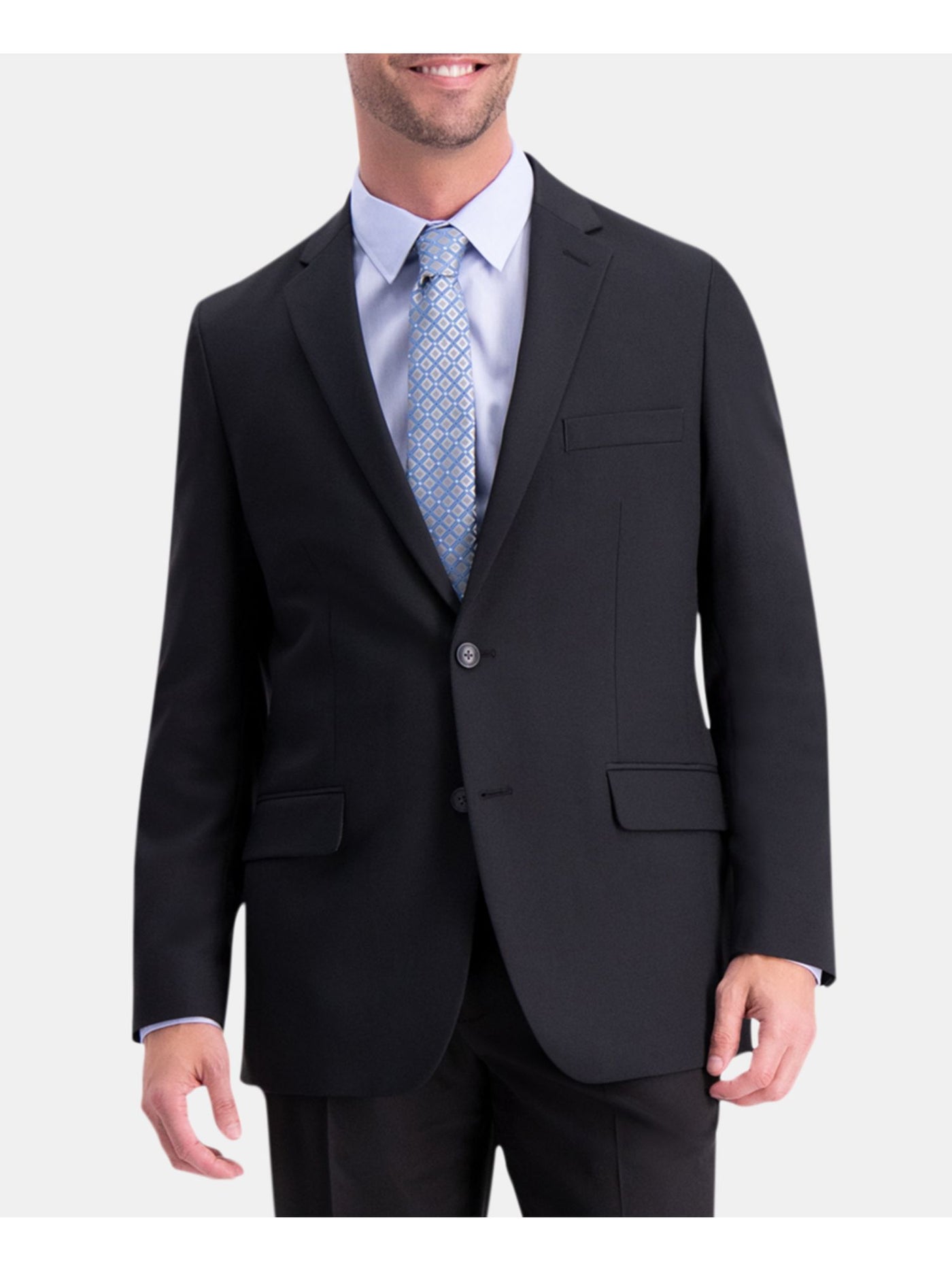 HAGGAR Mens Black Blazer 42R