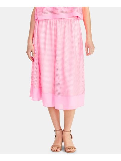 RACHEL ROY Womens Midi Pleated Skirt