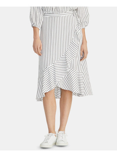 RACHEL ROY Womens Midi Ruffled Skirt