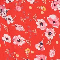 19 COOPER Womens Zippered Floral Spaghetti Strap V Neck Knee Length Dress