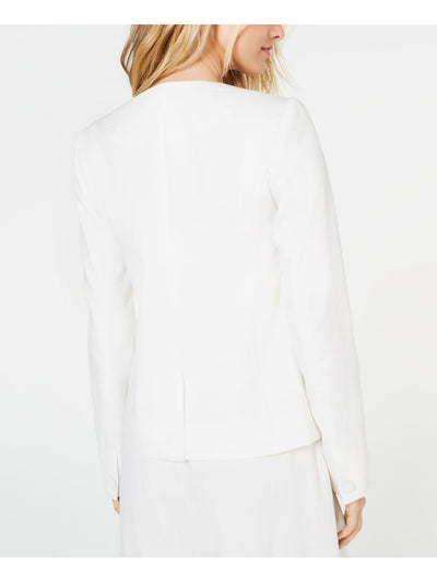 RACHEL ZOE Womens Ivory Formal Blazer Jacket 4