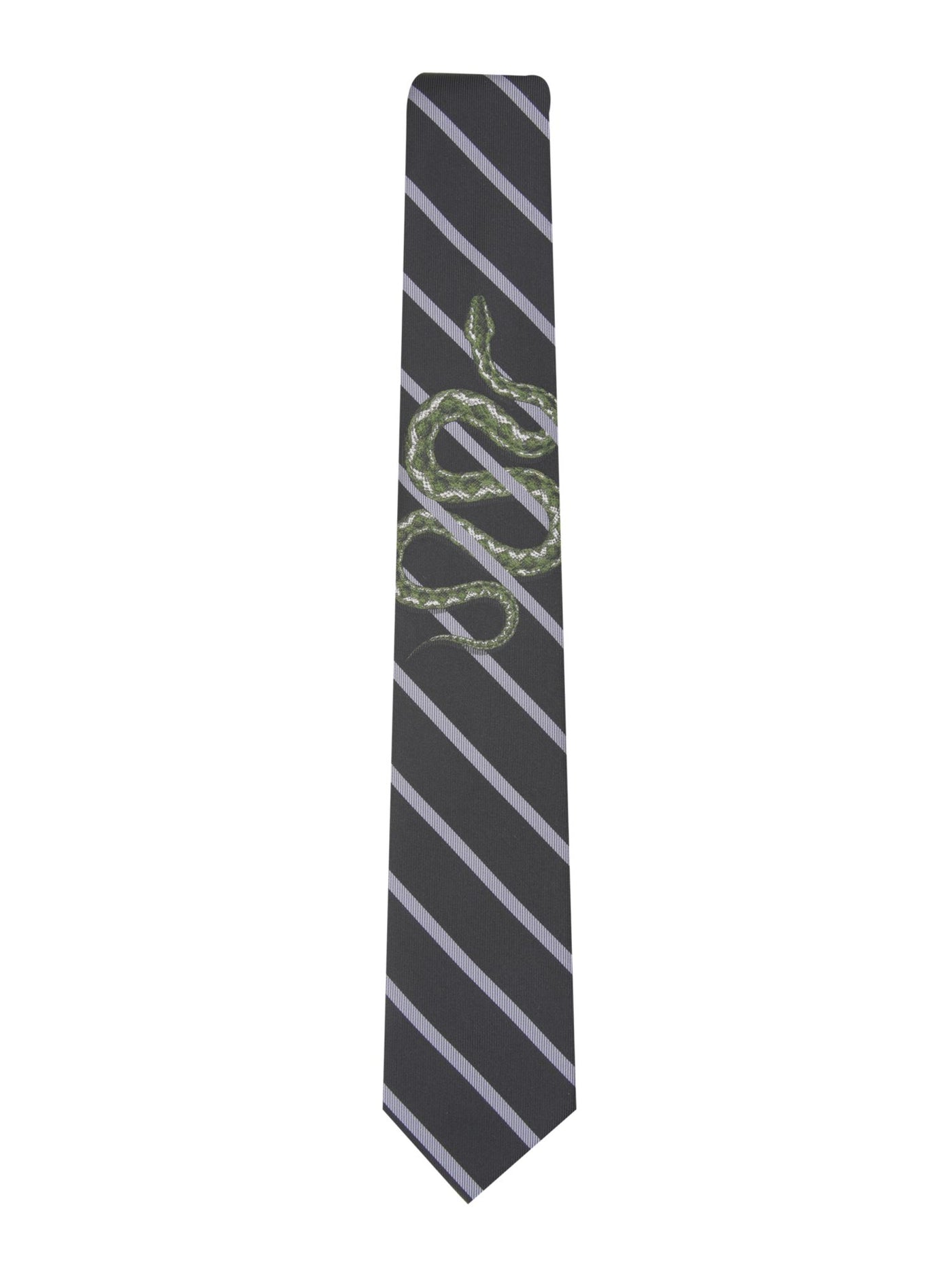 INC Mens Black Pencil Stripe Skinny Neck Tie