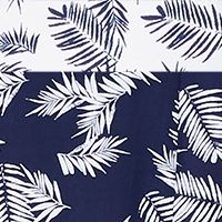 MAISON JULES Womens Navy Belted Printed Short Sleeve Off Shoulder Midi Sheath Dress