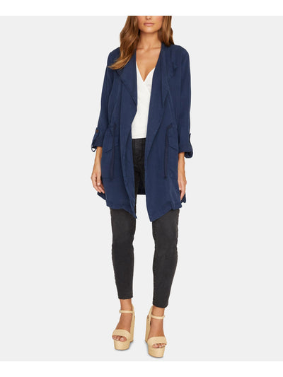 SANCTUARY Womens Navy Long Sleeve V Neck Sweater Size: XS