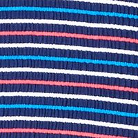 ULTRA FLIRT Womens Navy Striped Spaghetti Strap Square Neck Midi Body Con Dress