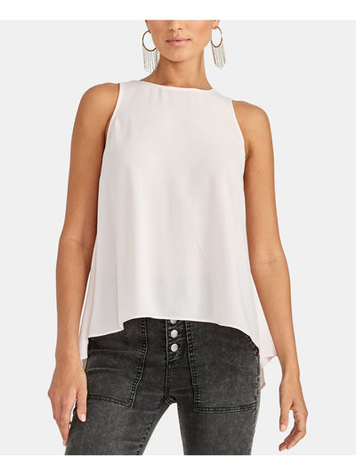 RACHEL ROY Womens Slitted Asymmetrical Sleeveless Jewel Neck Tank Top