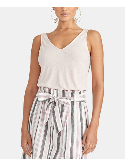 RACHEL ROY Womens Sleeveless V Neck Tank Top