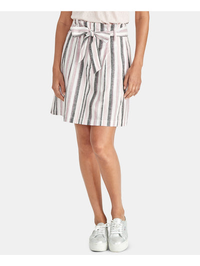 RACHEL ROY Womens Belted Paperbag Above The Knee Skirt