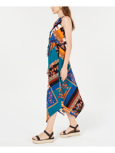 FISHBOWL Womens Sleeveless Halter Maxi Sheath Dress