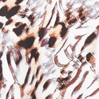 ONE CLOTHING Womens White Animal Print Spaghetti Strap V Neck Midi Party Shift Dress