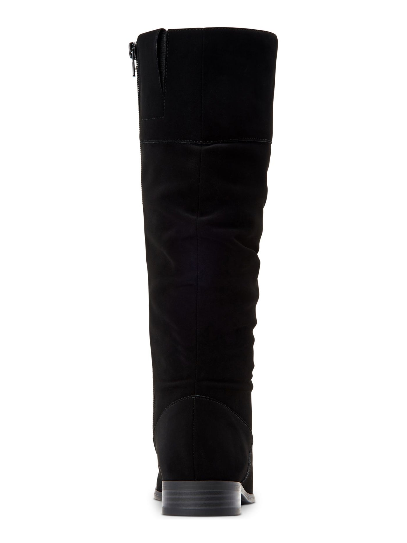 STYLE & COMPANY Womens Black Side Gore Comfort Kelimae Round Toe Block Heel Zip-Up Riding Boot 9.5 M WC