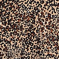 1. STATE Womens Brown Lace Animal Print Spaghetti Strap V Neck Maxi Party Shift Dress