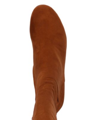 REACTION KENNETH COLE Womens Brown Laced Detail Cushioned Corie Round Toe Block Heel Zip-Up Dress Boots 5.5 M