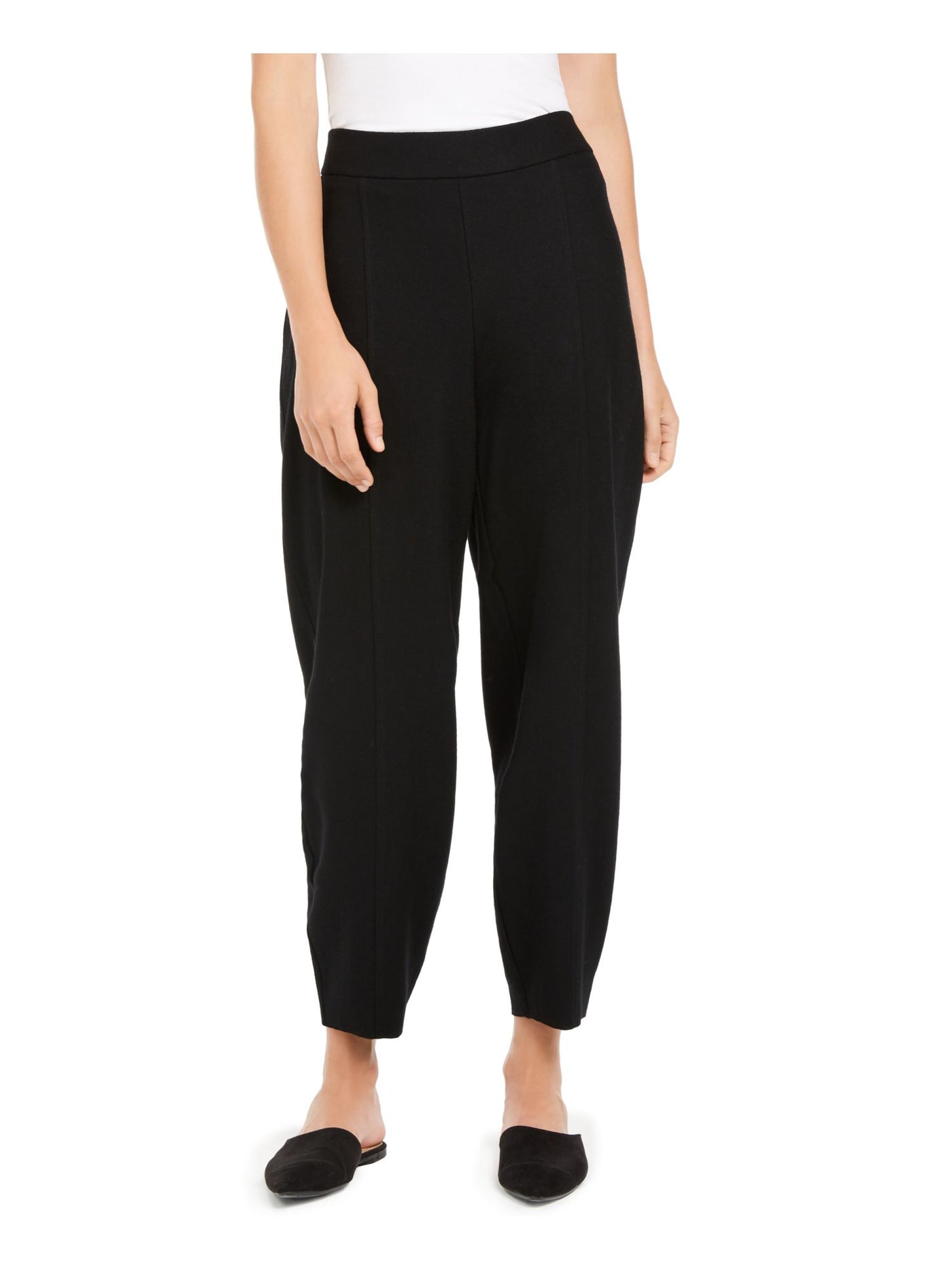 EILEEN FISHER Womens Black Pants Petites PS