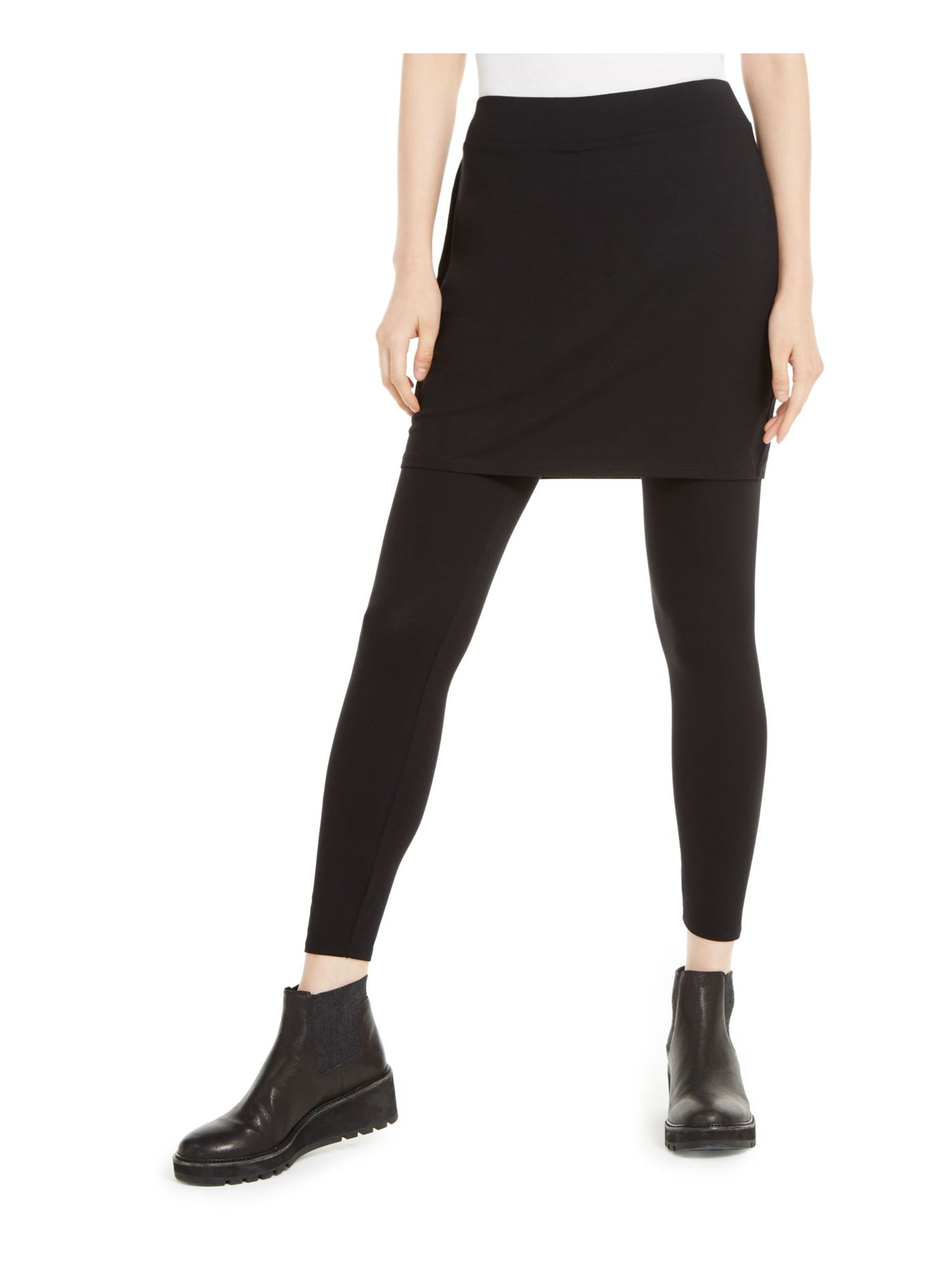 EILEEN FISHER Womens Black Jersey Skinny Leggings XXS