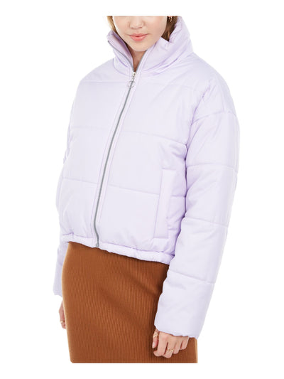 CELEBRITY PINK Womens Pocketed Zippered Puffer Zip Up Winter Jacket Coat