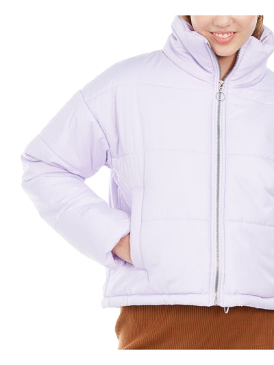 CELEBRITY PINK Womens Pocketed Zippered Puffer Zip Up Winter Jacket Coat