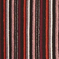 CRYSTAL DOLLS Womens Maroon Belted Striped Long Sleeve Short Wrap Dress