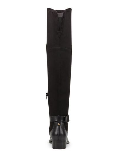 NINE WEST Womens Black Round Toe Boots Shoes 5