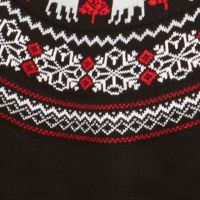 CHARTER CLUB Mens Holiday Black Fair Isle Crew Neck Classic Fit Pullover Sweater