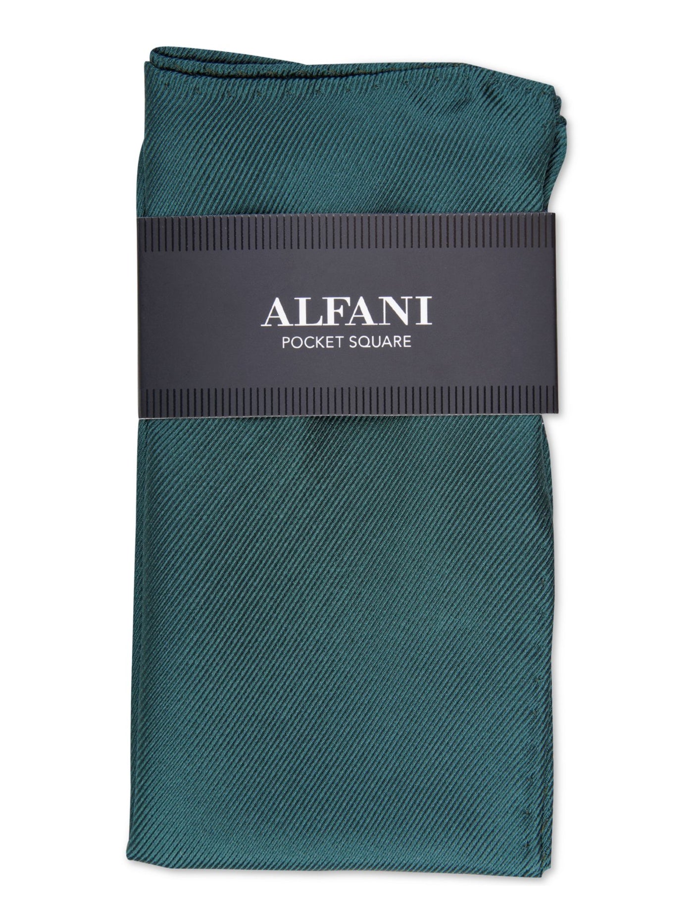 ALFANI Mens Green Satin Pocket Square