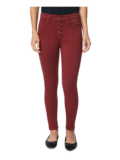 JOE'S Womens Red Skinny Jeans 25